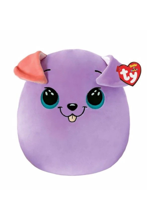 TY Beanie Boos Ty Bitsy Mor Köpek Squish 35 Cm