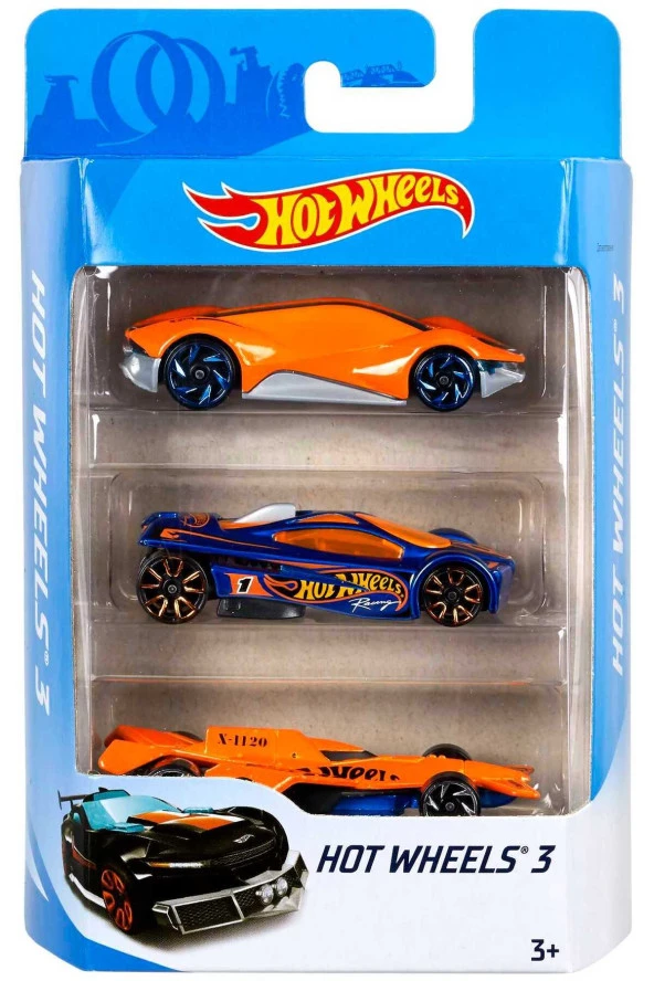 HOT WHEELS 3'lü Araba Seti