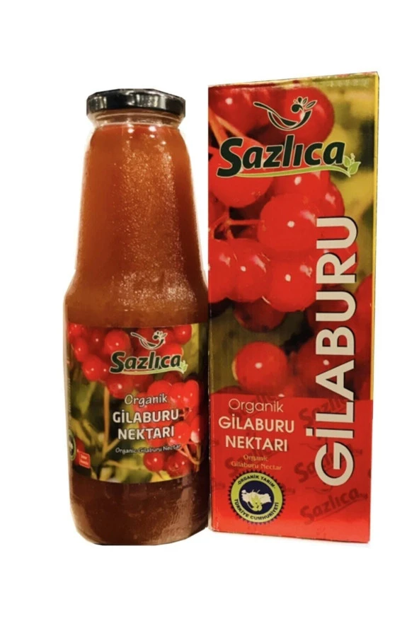 Sazlıca Organik Gilaburu Nektarı 1000 ml+ 2 Adet