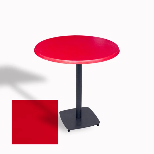 Egos Werzalit Yuvarlak Masa 70cm - Kırmızı ürün görseli