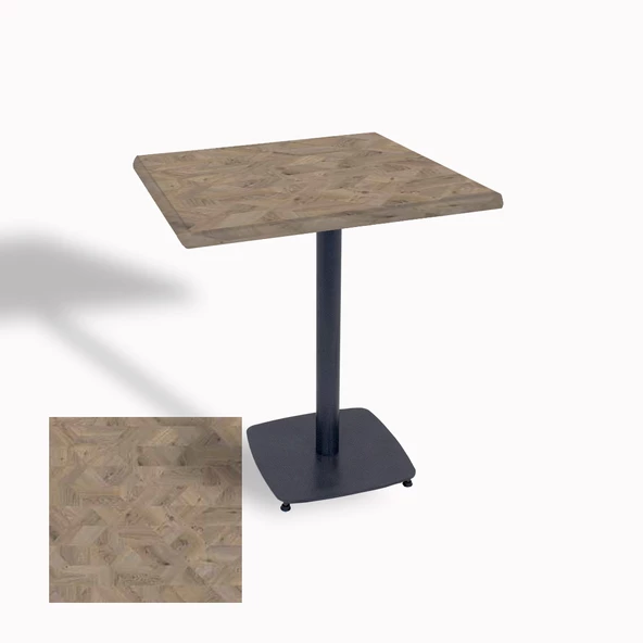 Egos Werzalit Kare Masa 80x80 - Edgy Wood ürün görseli