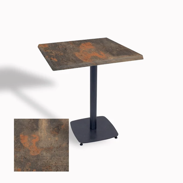 Egos Werzalit Kare Masa 80x80 - Metalic Oxid 1 ürün görseli