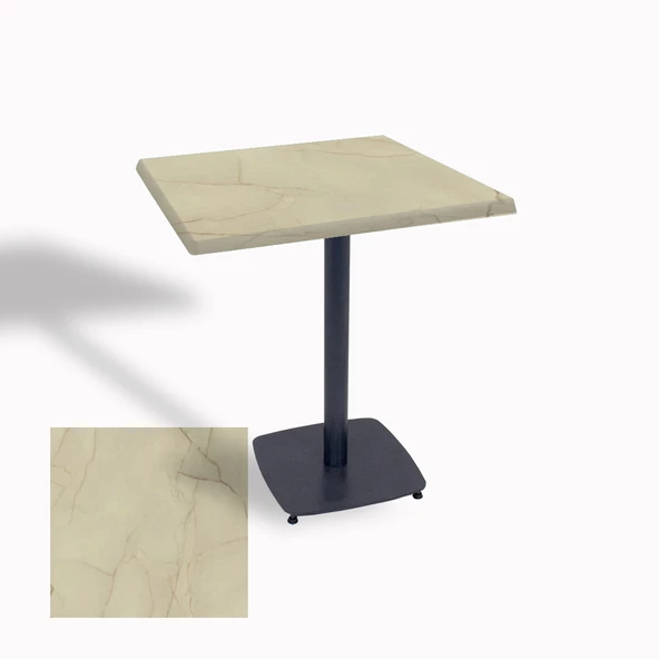 Egos Werzalit Kare Masa 70x70 - Golden Marble ürün görseli