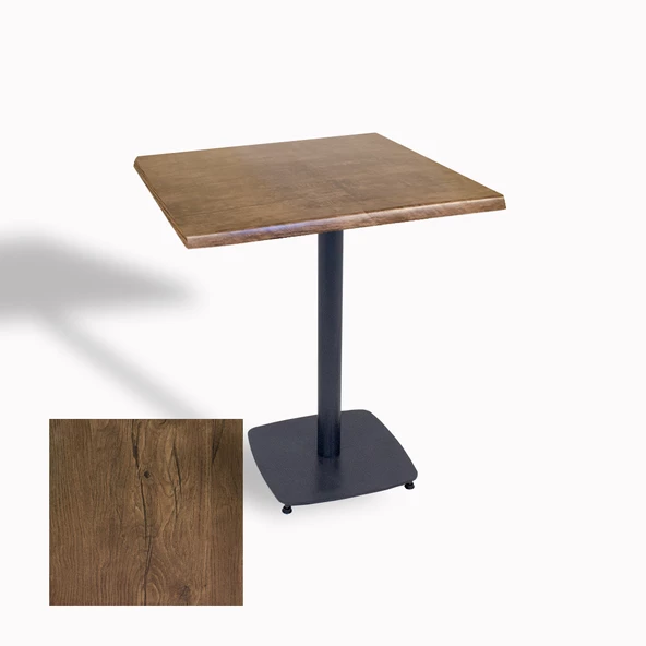 Egos Werzalit Kare Masa 70x70 - Rustic Dark ürün görseli