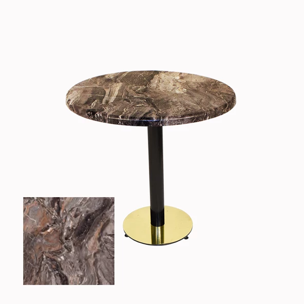 Karanfil Werzalit Yuvarlak Gold Masa Q70 - Sydney ürün görseli