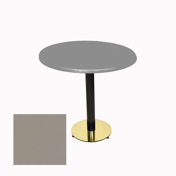 Karanfil Werzalit Yuvarlak Gold Masa Q70 - Koyu Gri ürün görseli