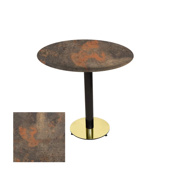 Karanfil Werzalit Yuvarlak Gold Masa Q60 - Metalic Oxid1 ürün görseli