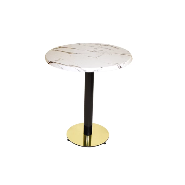 Karanfil Werzalit Yuvarlak Gold Masa Q70 - Afyon Mermer ürün görseli