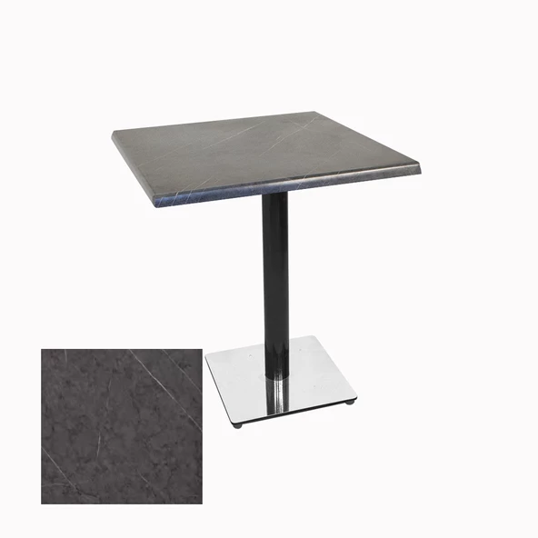 Karanfil Werzalit Kare Masa 80X80 - Grey Marble ürün görseli