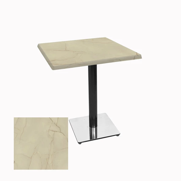 Karanfil Werzalit Kare Masa 70x70 - Golden Marble ürün görseli