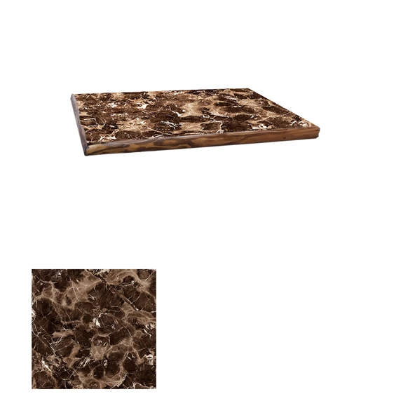 Laminat Masif Kenar Masa Tablası (110X110) - Karacabey Marble ürün görseli