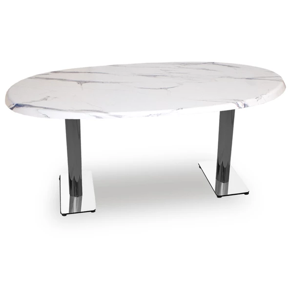 Karanfil Werzalit Oval Masa 94x146 - Afyon Mermer