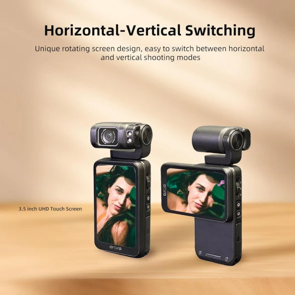 ORDRO Kamera 5K 56MP Video Kamera WiFi IR Gece Görüşlü Vlogging Kamera - 2