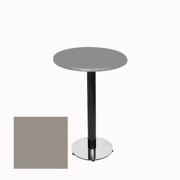 Bistro Masa (Karanfil Werzalit Yuvarlak Q 70cm) - Koyu Gri ürün görseli