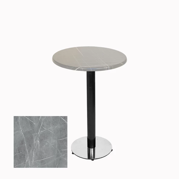 Bistro Masa (Karanfil Werzalit Yuvarlak Q 60cm) - Light Temperado ürün görseli