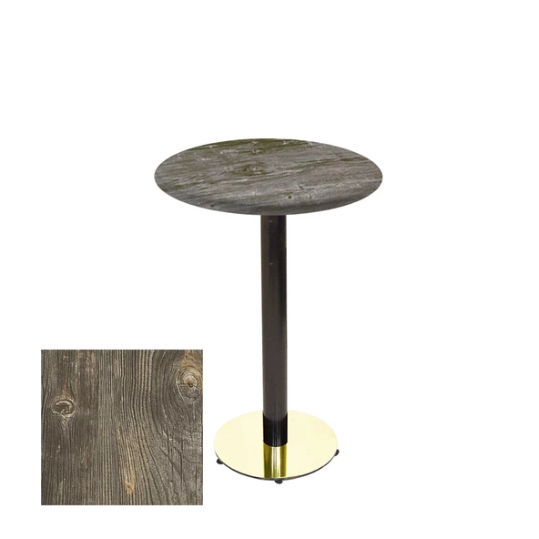 Bistro Masa (Karanfil Gold Werzalit Yuvarlak Q 70cm) - Old Pine