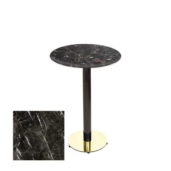 Bistro Masa (Karanfil Gold Werzalit Yuvarlak Q 70cm) - Teramo ürün görseli