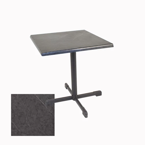 Halley Werzalit Kare ESB Mutfak Masası 80X80 - Grey Marble ürün görseli