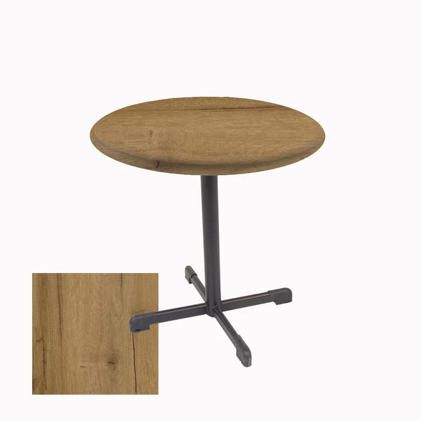 Halley Werzalit Yuvarlak ESB Mutfak Masası Q 70cm - Canyon Palace Oak ürün görseli