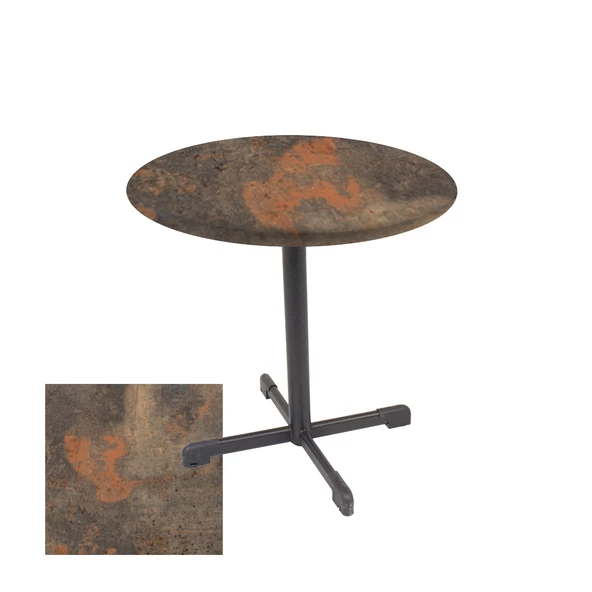 Halley Werzalit Yuvarlak ESB Mutfak Masası Q 80cm  - Metalic Oxid 1 ürün görseli