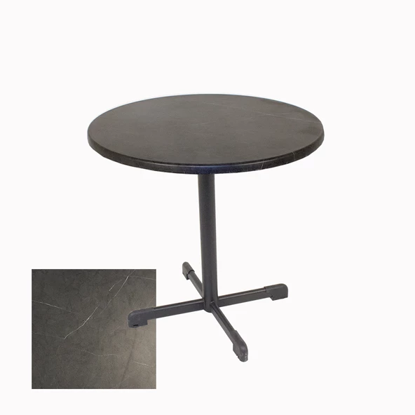 Halley Werzalit Yuvarlak ESB Mutfak Masası Q 80cm  - Grey Marble ürün görseli