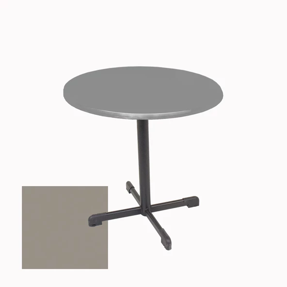 Halley Werzalit Yuvarlak ESB Mutfak Masası Q 90cm  - Koyu Gri ürün görseli