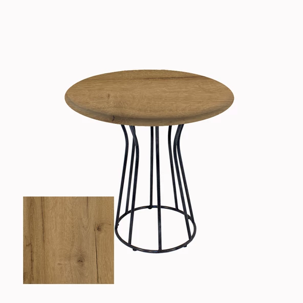 Palermo Werzalit Yuvarlak ESB Mutfak Masası Q 70cm - Canyon Palace Oak ürün görseli