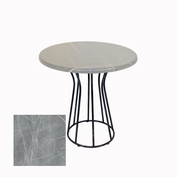 Palermo Werzalit Yuvarlak ESB Mutfak Masası Q 70cm - Light Temperado ürün görseli