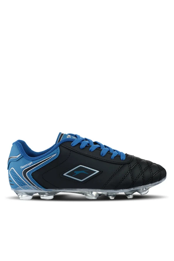 SLAZENGER Siyah/Mavi Futbol Erkek Krampon Ayakkabı