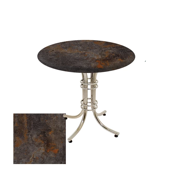 Buket Werzalit Yuvarlak Mutfak Masası 70cm - Metalic Oxid 3 ürün görseli