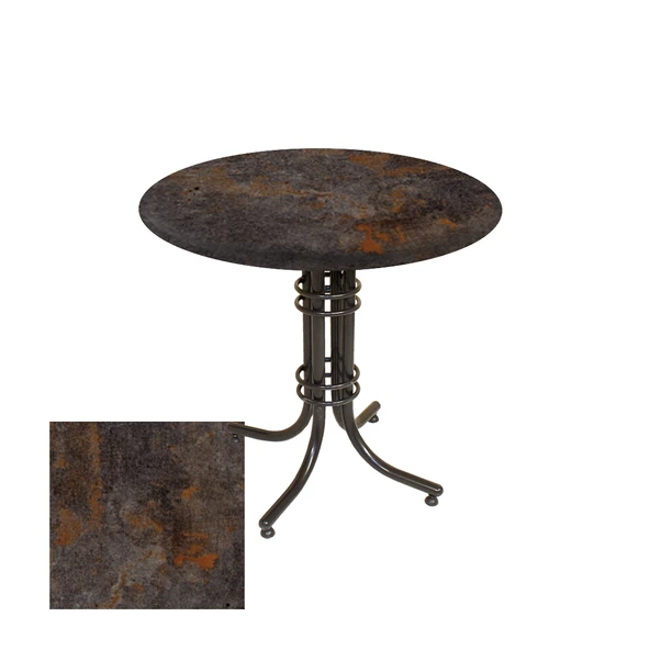 Buket Werzalit Yuvarlak ESB Mutfak Masası 70cm  - Metalic Oxid 3 ürün görseli