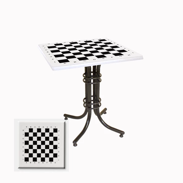 Buket Werzalit Kare ESB Mutfak Masası 80X80 - Santranç Beyaz ürün görseli