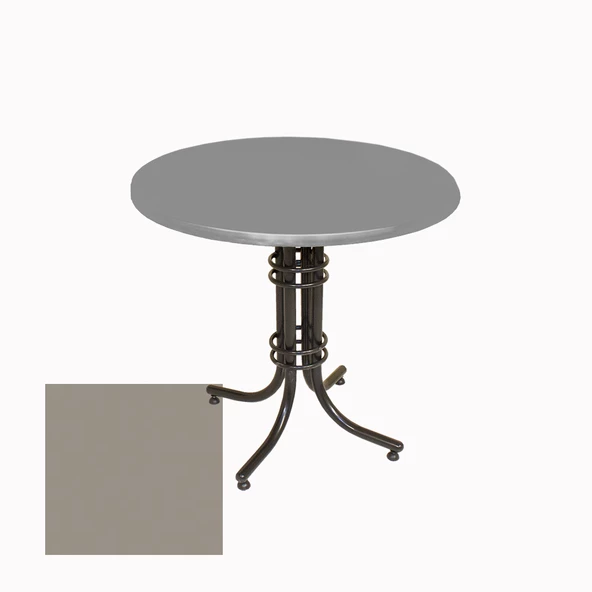 Buket Werzalit Yuvarlak ESB Mutfak Masası 60cm - Koyu Gri ürün görseli