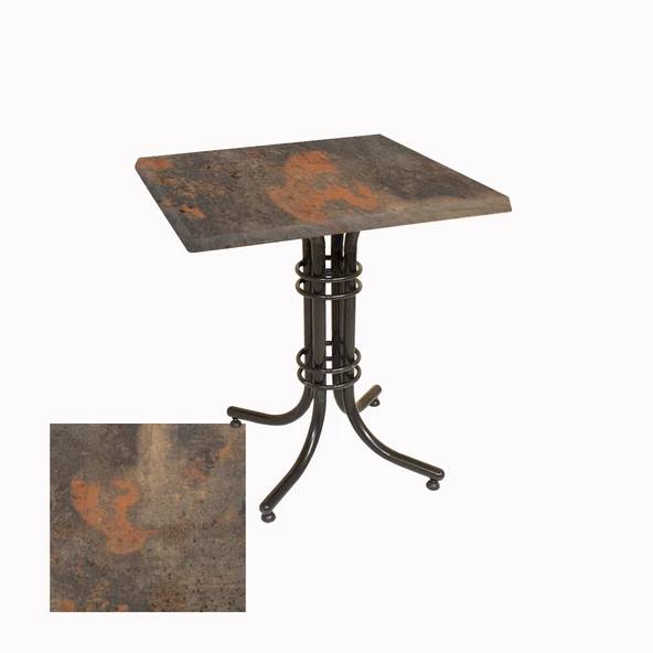 Buket Werzalit Kare ESB Mutfak Masası 70X70 - Metalic Oxid 1 ürün görseli