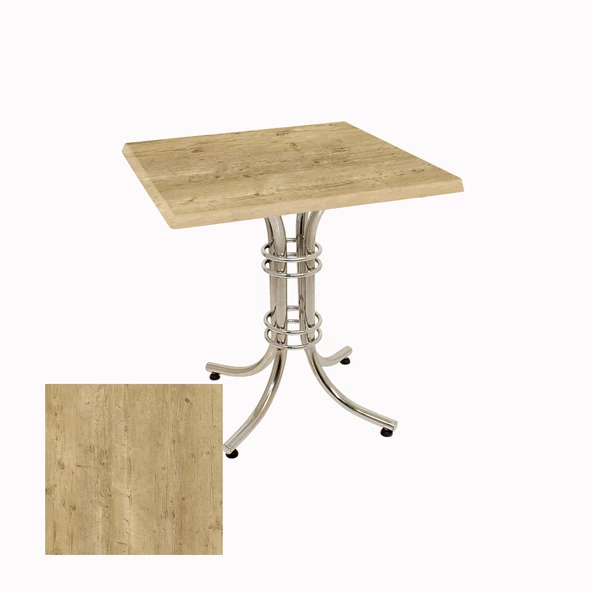 Buket Werzalit Kare Mutfak Masası 60X60 - Avalon Pine ürün görseli