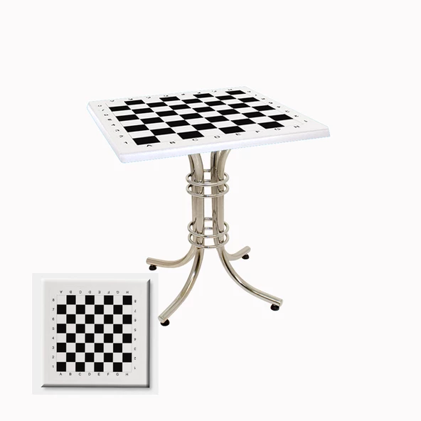 Buket Werzalit Kare Mutfak Masası 80X80 - Santranç Beyaz ürün görseli