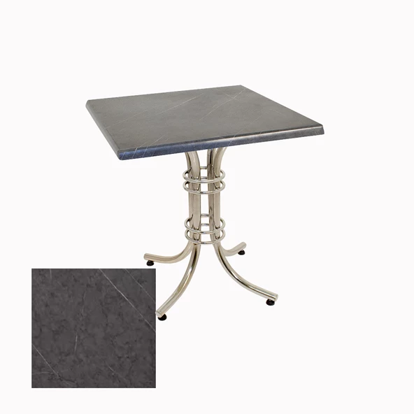 Buket Werzalit Kare Mutfak Masası 70X70 - Grey Marble ürün görseli