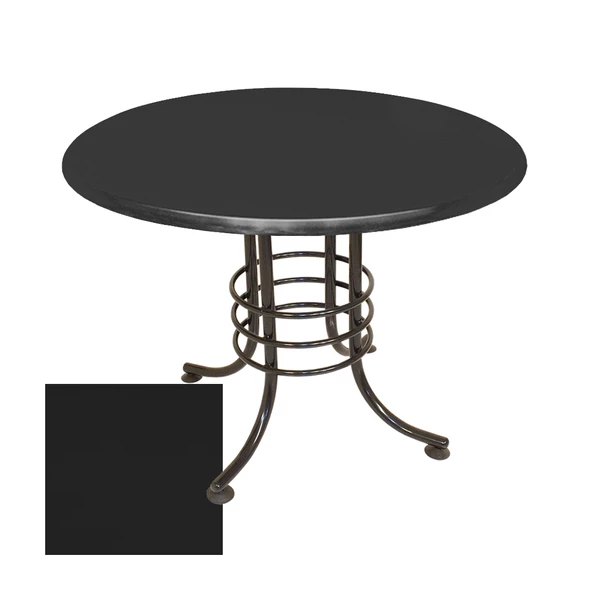 Buket Mega Werzalit Yuvarlak Mutfak Masası Q107 - Siyah ürün görseli