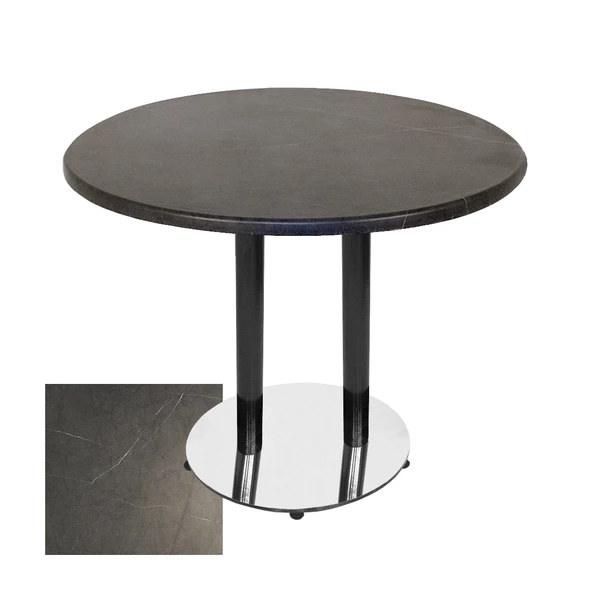 Karanfil Mega Werzalit Yuvarlak Yemek Masası 107cm - Grey Marble ürün görseli