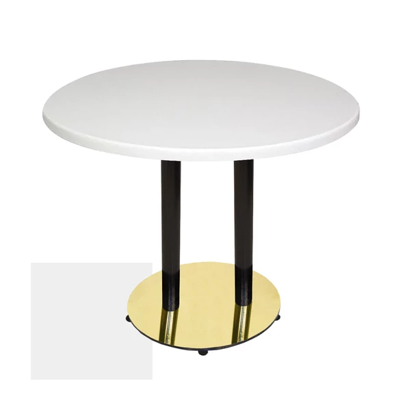 Karanfil Mega Werzalit Yuvarlak Gold Yemek Masası 107cm - Beyaz ürün görseli