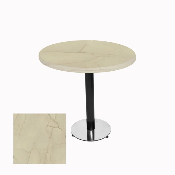 Karanfil Werzalit Yuvarlak Masa 90cm - Golden Marble