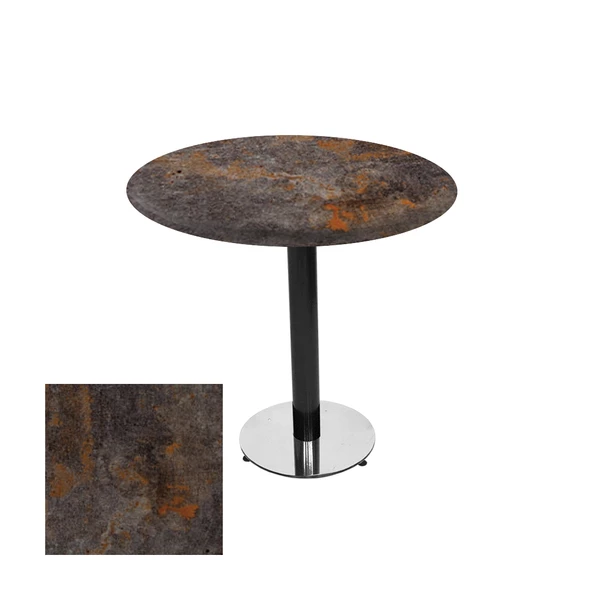 Karanfil Werzalit Yuvarlak Masa 70cm - Metalic Oxid 3