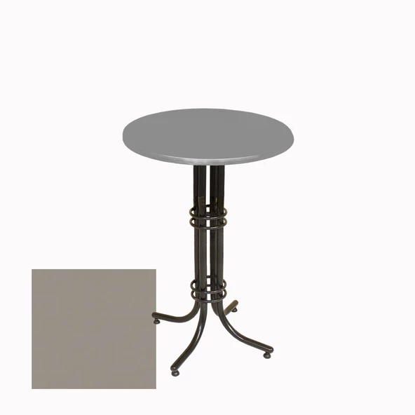 Bistro Masa (Buket Werzalit Yuvarlak 70cm) - Koyu Gri ürün görseli