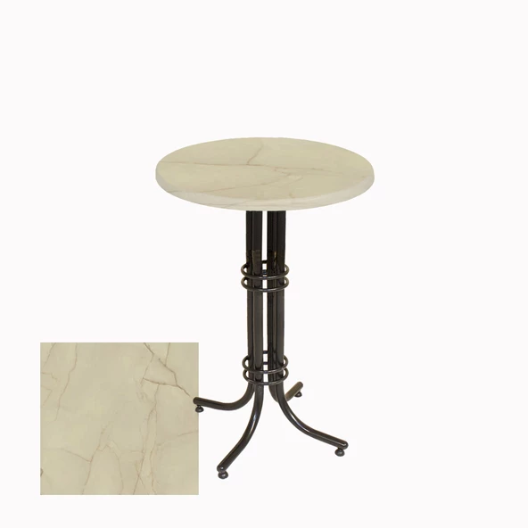 Bistro Masa (Buket Werzalit Yuvarlak 70cm) - Golden Marble ürün görseli