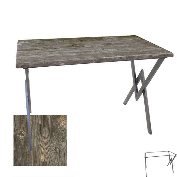 Anemon Werzalit Mutfak Masası 70x120 - Old Pine ürün görseli