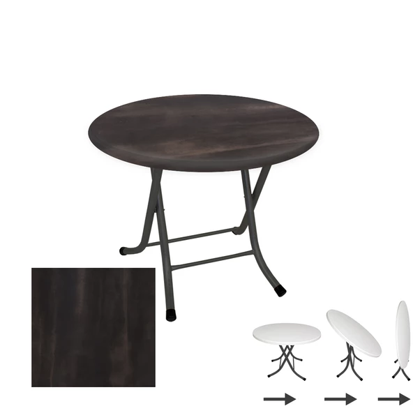 Klasik Katlanır Werzalit Yuvarlak Tabla Masa 70cm  - Rocket ürün görseli