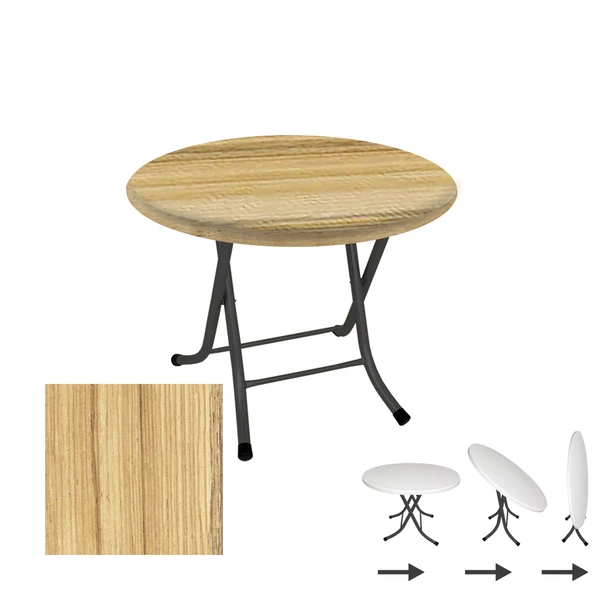Klasik Katlanır Werzalit Yuvarlak Tabla Masa 70cm  - Coco Bolo ürün görseli