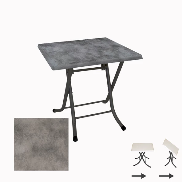 Klasik Katlanır Werzalit Kare Tabla Masa (80X80) - Copperfield ürün görseli