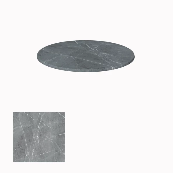 Werzalit Masa Tablası Yuvarlak 60cm - Light Temperado