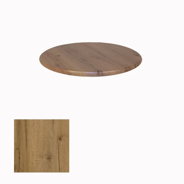 Werzalit Masa Tablası Yuvarlak 70cm - Canyon Palace Oak